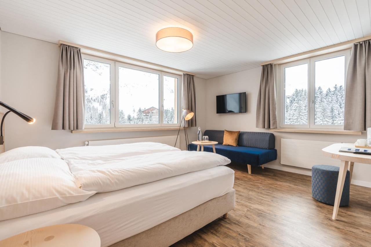 Hotel Alpensonne - Panoramazimmer & Restaurant 阿罗萨 外观 照片